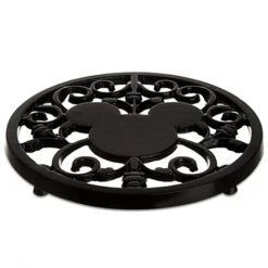 Disney Metal Trivet - Gourmet Mickey Mouse Icon Hot Pad - Black