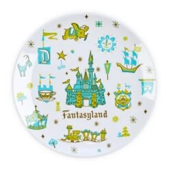 Disney Dessert Plate - Magic Kingdom - Fantasyland Plate - 7''