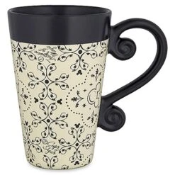 Disney Coffee Mug - Mickey Mouse Icons - Black And Cream