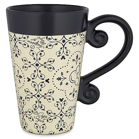 Disney Coffee Mug - Mickey Mouse Icons - Black And Cream 3 Disney Coffee Mug - Mickey Mouse Icons - Black And Cream