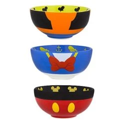 Disney Bowl Set - Mickey Mouse And Friends Character - Set Of 3