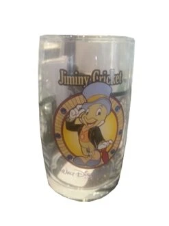 Disney Arribas Juice Glass - Jiminy Cricket - Jeweled
