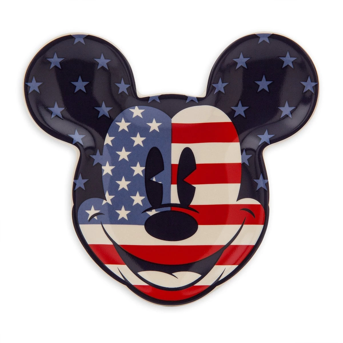 Disney Trinket Tray - Mickey Mouse Americana - Red White And Blue 3 Disney Trinket Tray - Mickey Mouse Americana - Red White And Blue