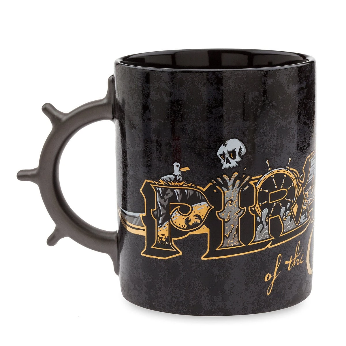 Disney Coffee Mug - Pirates Of The Caribbean - Gold Foil 3 Disney Coffee Mug - Pirates Of The Caribbean - Gold Foil