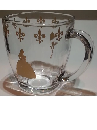 Disney Glass Mug - Beauty And The Beast - Be Our Guest 3 Disney Glass Mug - Beauty And The Beast - Be Our Guest