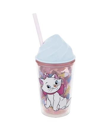 Disney Tumbler With Straw - Marie Cat - Aristocats 3 Disney Tumbler With Straw - Marie Cat - Aristocats