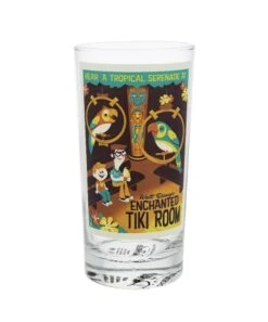 Disney Tumbler Glass - Attraction Poster - Enchanted Tiki Room