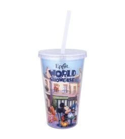Disney Tumbler With Straw - Epcot World Showcase Paris - Marie