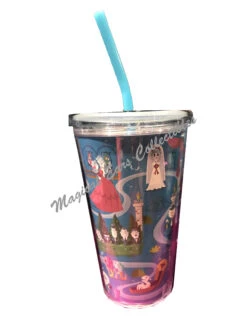 Disney Tumbler With Straw - The Haunted Mansion Icons