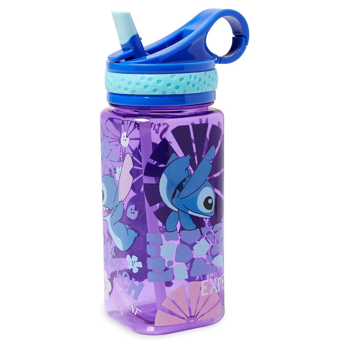 Disney Water Bottle - Stitch With Built-In Straw 3 Disney Water Bottle - Stitch With Built-In Straw