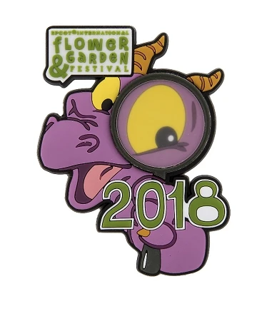 Disney Magnet - 2018 Flower And Garden Festival - Figment 3 Disney Magnet - 2018 Flower And Garden Festival - Figment