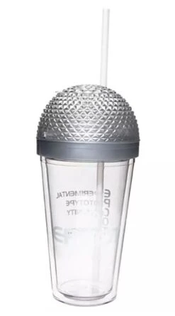Disney Tumbler With Straw - Epcot Spaceship Earth - Light Up