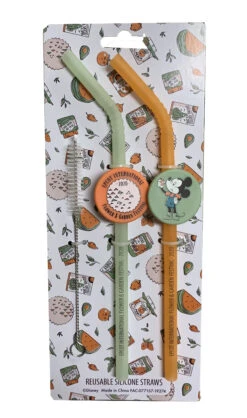 Disney Reusable Straws With Brush - Flower & Garden 2020 - Silicone