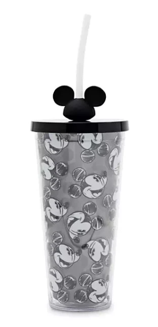 Disney Travel Tumbler With Straw - Mickey Mouse Ear Hat 3 Disney Travel Tumbler With Straw - Mickey Mouse Ear Hat