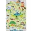 Disney Kitchen Towel - Walt Disney World Map 2 Disney Kitchen Towel - Walt Disney World Map -Disney Shop sc13975
