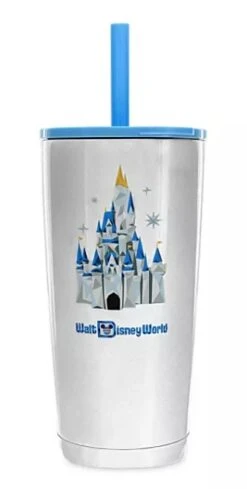 Disney Tumbler With Straw - Walt Disney World Starbucks - Stainless Steel