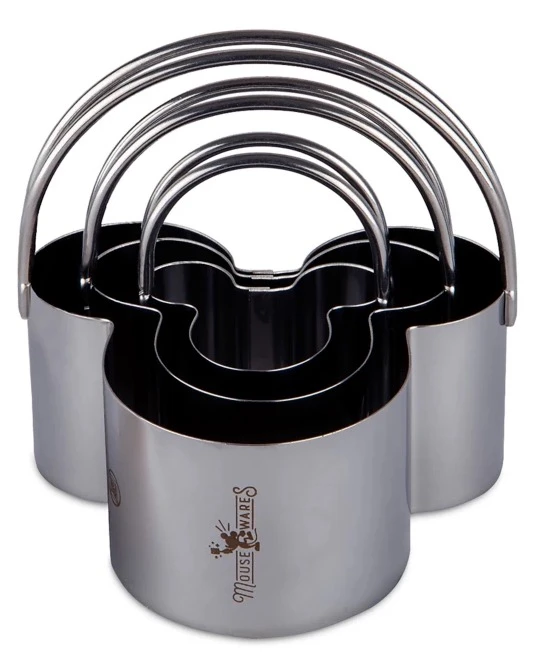 Disney Cookie Cutter Set - Mickey Mouse - Set Of 3 - Metal 3 Disney Cookie Cutter Set - Mickey Mouse - Set Of 3 - Metal