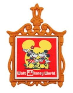 Disney Trivet - 50th Anniversary - Mickey And Minnie - Metal