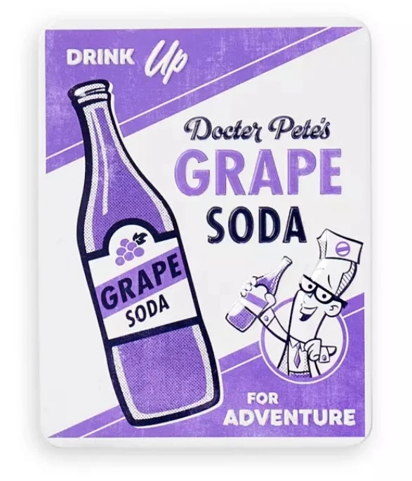 Disney Magnet - Grape Soda - Tin 3 Disney Magnet - Grape Soda - Tin