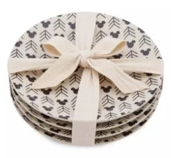 Disney Salad Plate Set - Mickey Mouse Homestead - Black & Cream