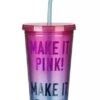 Disney Tumbler With Straw - Make It Pink, Make It Blue 2 Disney Tumbler With Straw - Make It Pink, Make It Blue -Disney Shop scp1521150