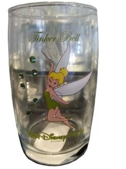Disney Arribas Juice Glass - Tinker Bell - Jeweled
